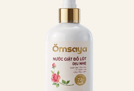 Nước giặt đồ lót Omsaya 300ml hương hoa hồng