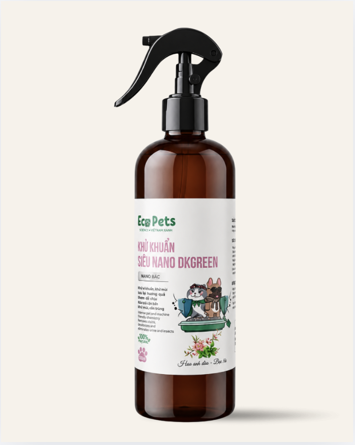 Xịt khử mùi nano bạc - Đào - Bạc Hà (Peach & Mint)