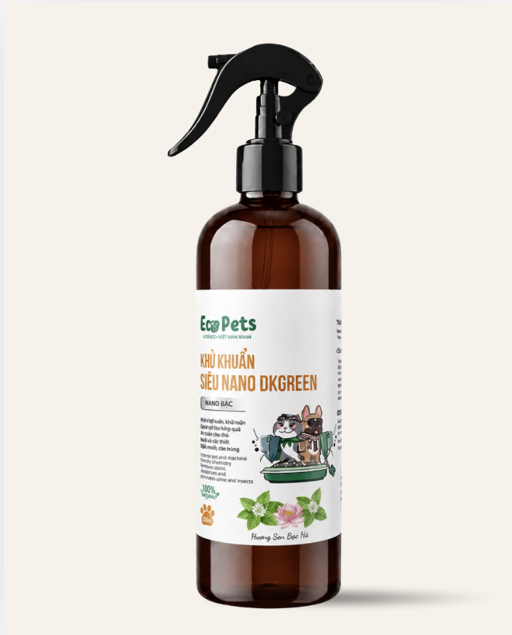 Xịt khử mùi nano bạc - Sen - Bạc Hà (Lotus & Mint)